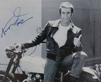 Henry Winkler "The Fonze on his motorcycle", JSA Authenticated Celebrity Authograph