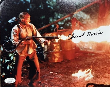 Chuck Norris 'Lonewolf', JSA Authenticated Celebrity Authograph