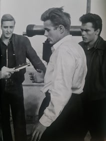Dennis Stock, James Dean on set, Hollywood - 1