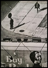 André Kertész, Billboard and street, New York, 1962