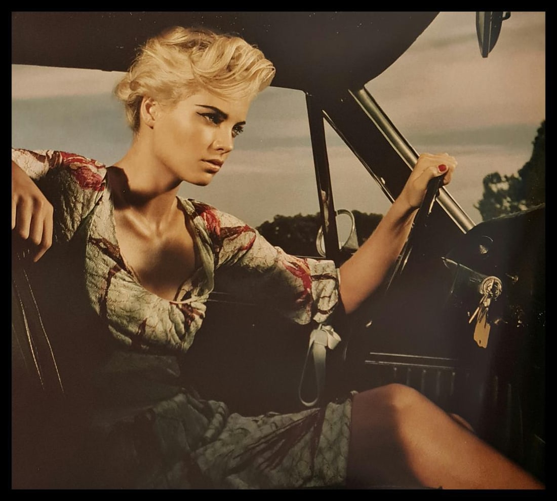 Jacques Olivar, Freewheeling Girl, Cape Town, 2004: Photographer: Jacques Olivar, born in Casablanca in 1941, was an advertising photographer and movie director before embracing fashion photography. Visual seduction and cinematic sensibility are keys t