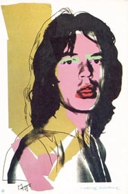 Andy Warhol, 'Mick Jagger FSII.143', Framed Announcement-card, 1975