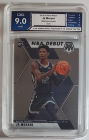 Ja Morant Panini Rookie Card Gem Mint 9