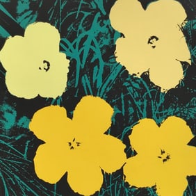 Andy Warhol Original Screenprint, Sunday B Morning Flowers 11.72