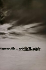 Sebastiao Salgado, Caravan of sledges, Yamal Peninsula, Siberia, Russia, 2011