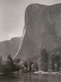 Ansel Adams, El Capitan, Merced River, Against Sun, Yosemite National Park, California, C. 1950