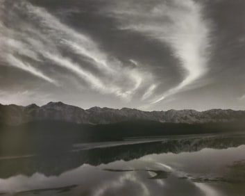 Ansel Adams, Evening Clouds and Pool, East Side of the Sierra Nevada, From the Owens Valley,