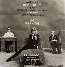 Terry O'Neill, Monica Vitti With Peter O'Donnel And Joseph Kanni At Shepperton Studios During The