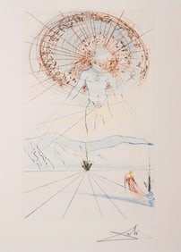 Salvador Dali "THE VOICE OF MY BELOVED! BEHOLD!" from Song of Songs of Solomon 1972