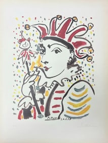 After Pablo Picasso, "La Folie" (Carnival), 1958, Lithograph Signed & numbered