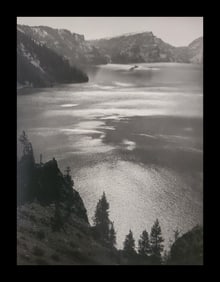 Ansel Adams, Afternoon Sun, Crater Lake National Park, Oregon, 1943
