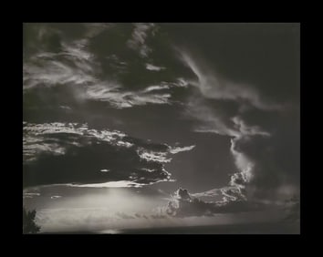 Brett Weston, Afternoon Clouds, Hamakua Coast 1989