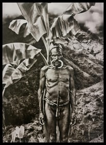 Sebastiao Salgado, Yali man with Koteka, West Papua, Indonesia, 2010