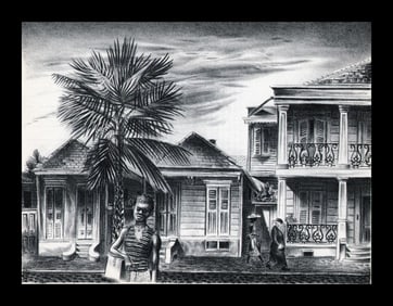 Aaron Bohrod, New Orleans Street, 1939
