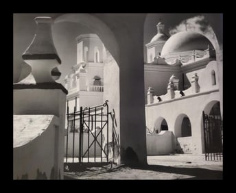 Ansel Adams, Arches, North Court, Mission San Xavier Del Bac, Tucson, Arizona, 1968