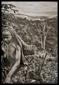 Sebastiao Salgado, Yali woman collecting food, West Papua, Indonesia, 2010