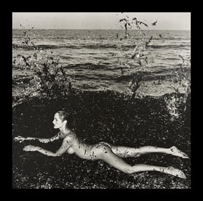 Helmut Newton, Nude In Seaweed, Saint-Tropez, 1981