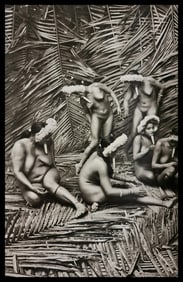 Sebastiao Salgado, Zo'e women collecting Urucum fruit, Para, Brazil, 2009