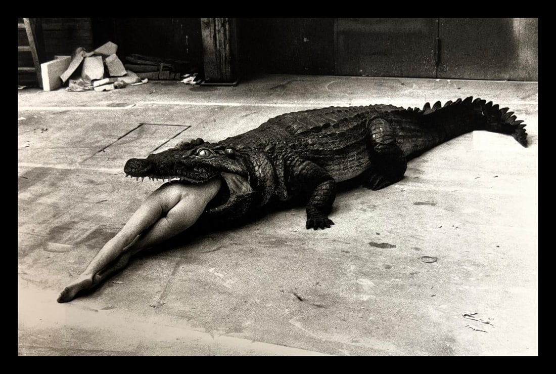 Helmut Newton, A scene from Pina Bausch's ballet Die Keuschheitslegende, Wuppertal, 1983 (1 of 1)