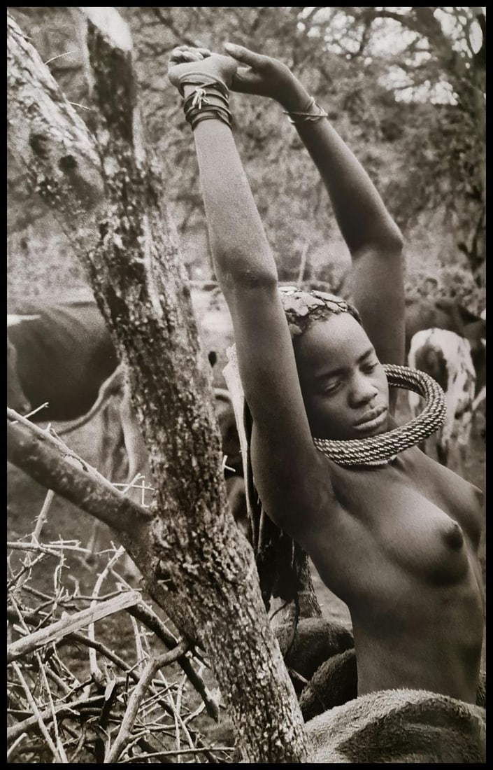 Sebastiao Salgado, A himba group ner the Katapati River, Namibia, 2005: Photographer: Sebastiao Ribeiro Salgado Junior is a Brazilian social documentary photographer and photojournalist. He has traveled to over 120 countries for his photographic projects. Most of these ha