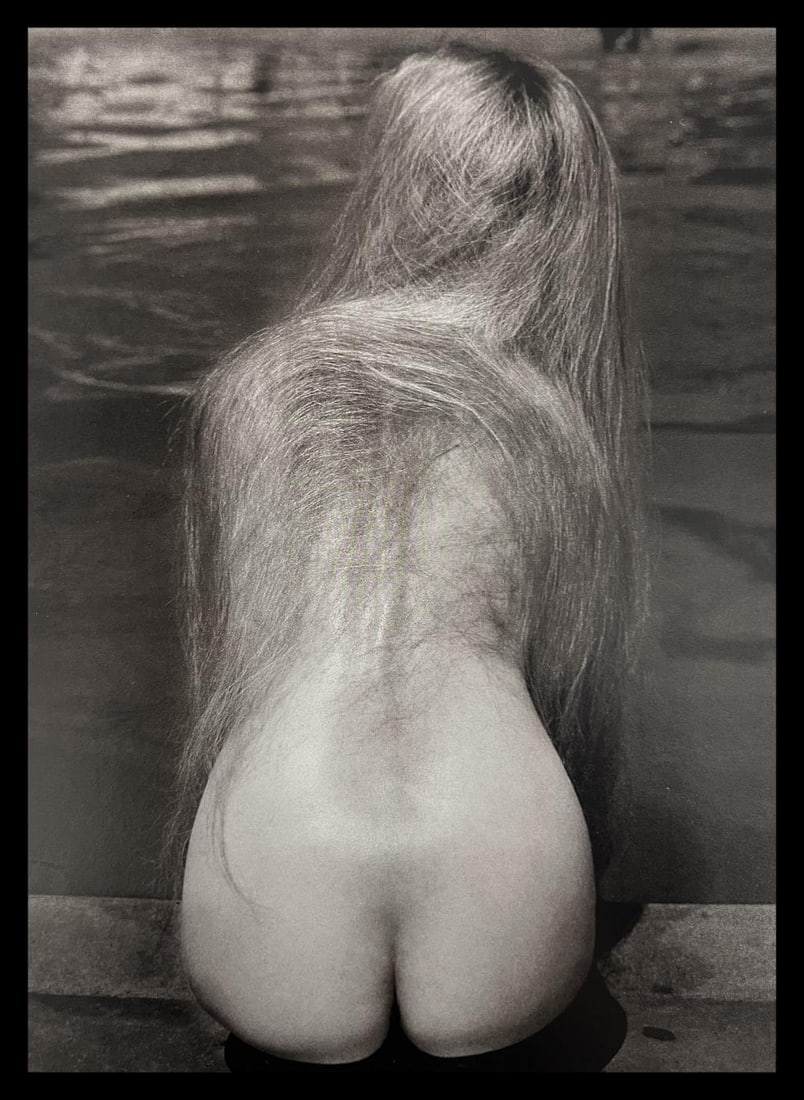 Ruth Bernhard, At The Pool, 1951: Ruth Bernhard (1905-2006) was the daughter of Lucien Bernhard, a graphic designer known as "the father of the German poster." After studying for two years at the Berlin Academy of Art, she came to New