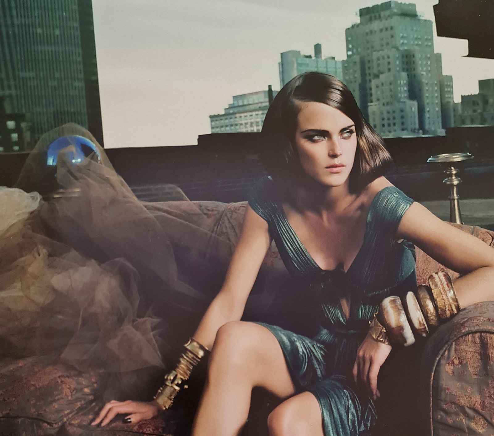 Jacques Olivar, New York Metropolis, New York City, 2007: Photographer: Jacques Olivar, born in Casablanca in 1941, was an advertising photographer and movie director before embracing fashion photography. Visual seduction and cinematic sensibility are keys t