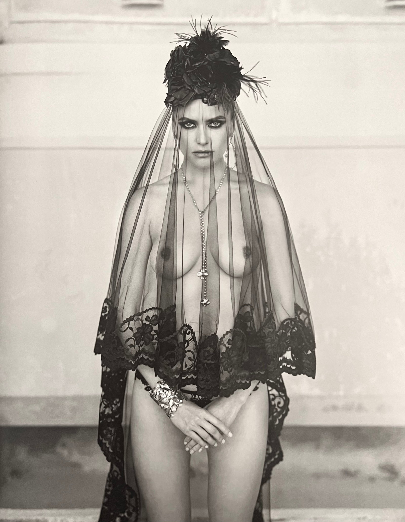 Marc Lagrange, The Veil Of Secrecy, 2000's: Photographer: Marc Lagrange was a Belgian photographer known for his nude portraits of female figures. Lagrange created dream-like and fantastical narrative pictures populated by beautiful nudes that 