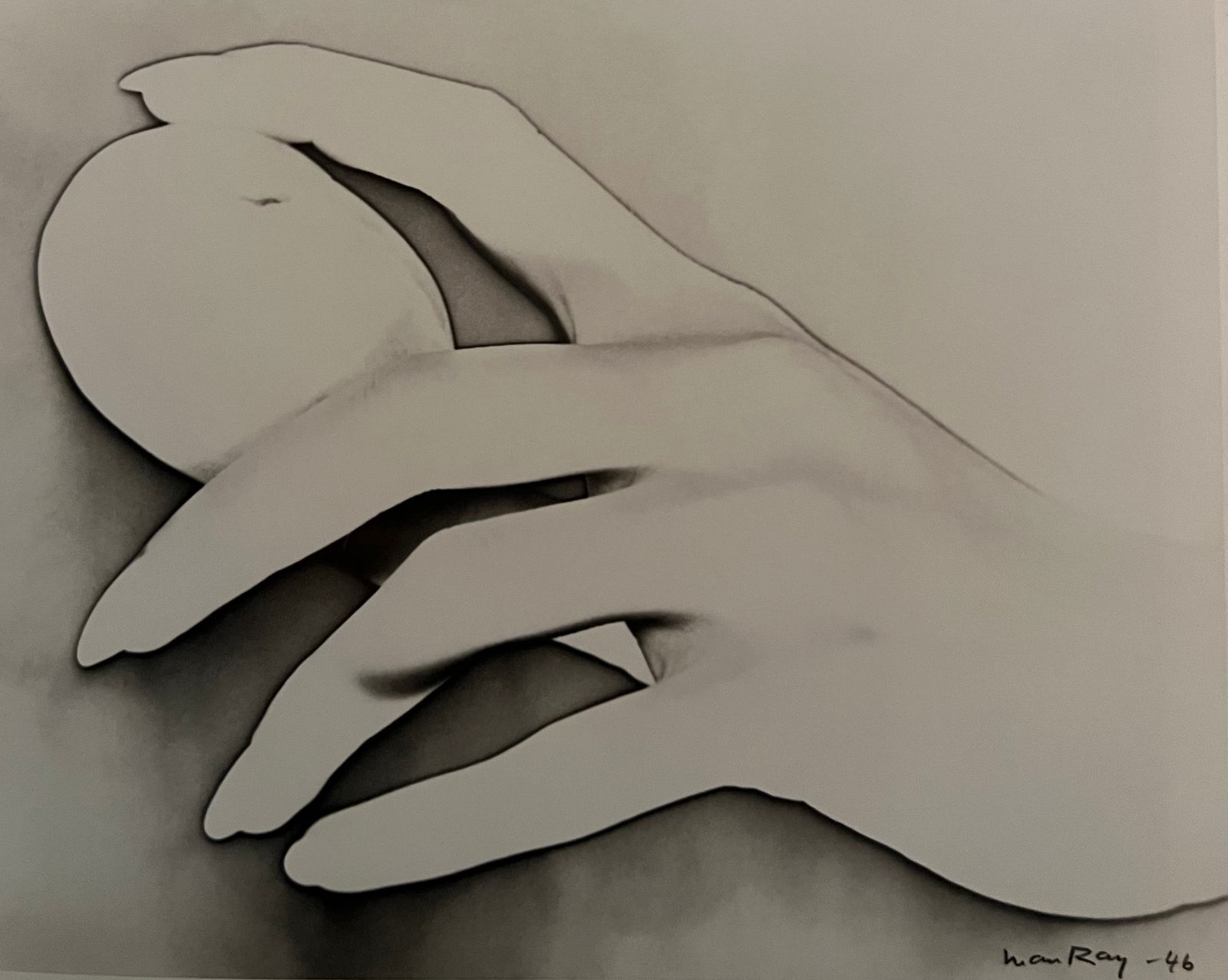 Man Ray, Untitled, 1946: Photographer: Man Ray (American born, 1890 - 1976) - Considered one of the most influential artists of the 20th century Man Ray lived most of his life in Paris, France. Best described as a modernist,