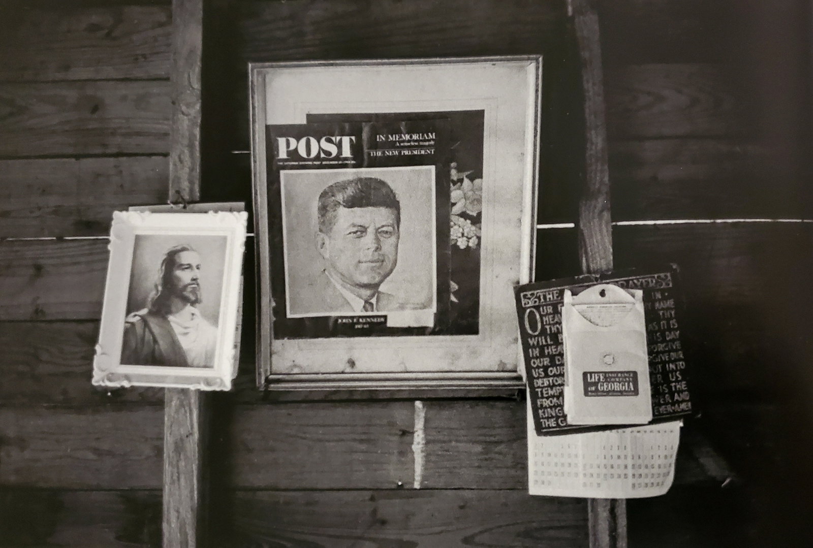 Anthony Barboza, Jesus and Kennedy, Pensacola, Florida, 1966: Photographer: Anthony Barboza is a photographer, historian, artist and writer. With roots originating from Cape Verde, and work that began in commercial art more than forty years ago. Title: "Jesus an