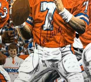 John Elway, 'Broncos: Mile High Broncos', Signed Limited Edition Serigraph