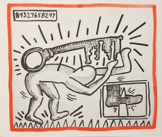 Keith Haring, 'Against all odds', Limited Edition silkscreen, 1990