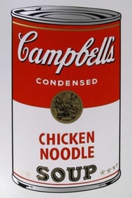 Andy Warhol, Campbells Chicken Noodle Soup Silkscreen