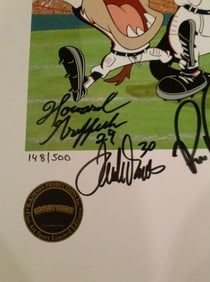 Looney Tunes, 'Denver Broncos "Back to Back Champions', Team Signed Limited Edition Lithograph