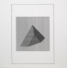 Sol Lewitt, 'Untitled - 3D Tip', From The Suite 'Ficciones', Silkscreen