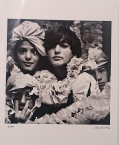 Robert Vavra, 4 Kids Wrapped In Decorations, Lithograph