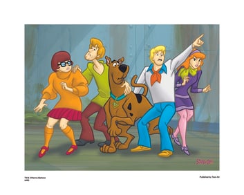 Warner Bros, Hanna-Barbera, Scooby-Doo, "The Mystery Gang", 16" X 20"