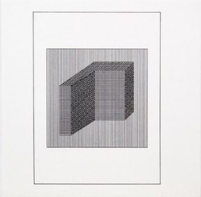 Sol Lewitt, 'Untitled' - 3D L-Shape, From The Suite 'Ficciones', Silkscreen