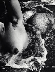 Lucien Clergue, Female Nude Breast Ocean Wave, 1968