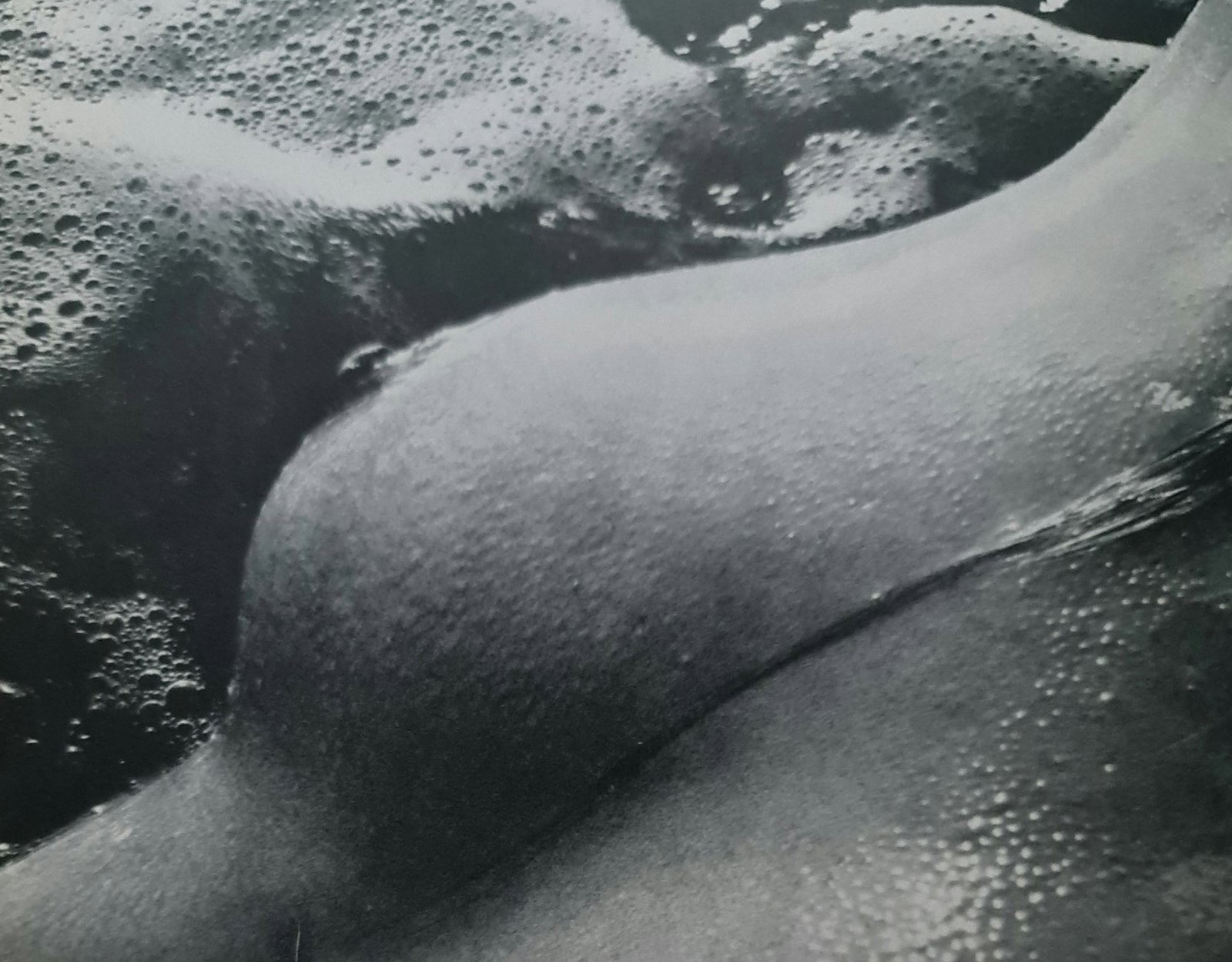 Lucien Clergue, Vintage Breast Water Photograph, 1960s: Photographer: Lucien Clergue (France, 1934 - 2014) - renowned French photographer with a diverse body of work, he is perhaps best known for his dynamic female nude studies in and around water which of