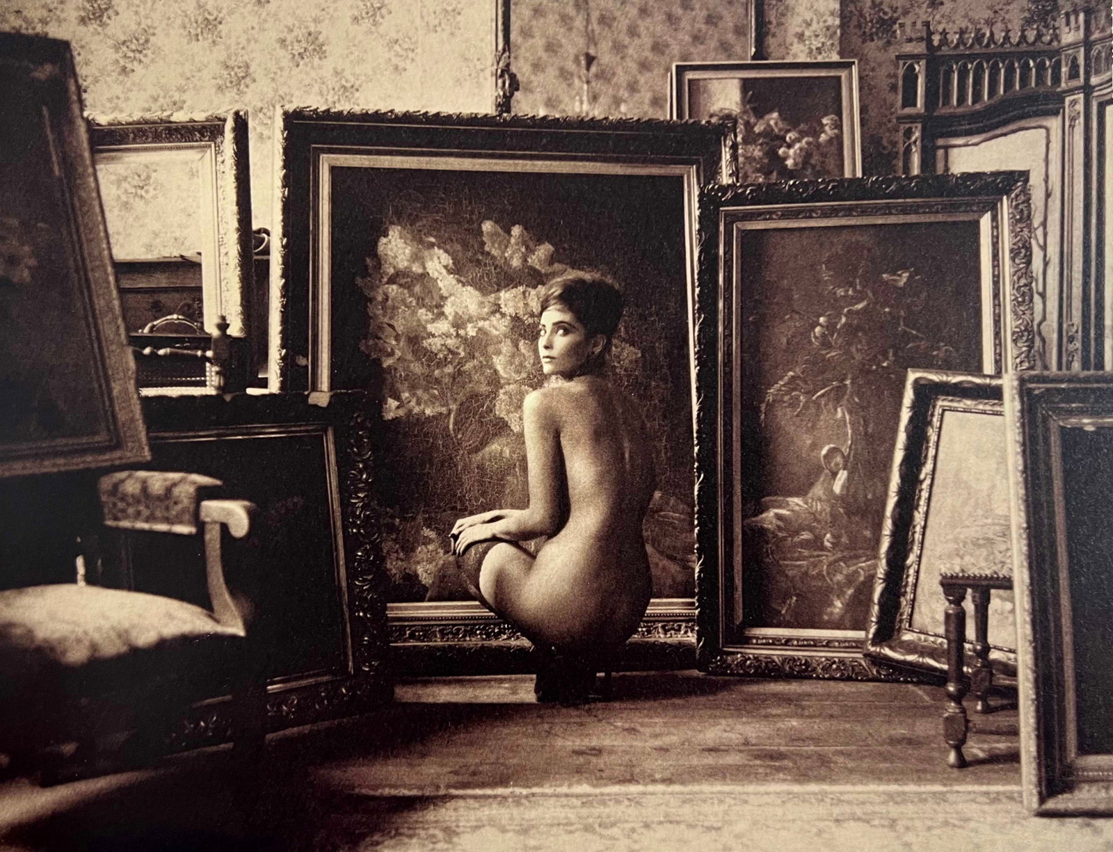 Marc Lagrange, Garden Of Paintings, 2012: Photographer: Marc Lagrange was a Belgian photographer known for his nude portraits of female figures. Lagrange created dream-like and fantastical narrative pictures populated by beautiful nudes that 