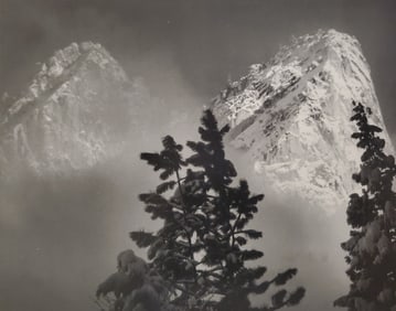 Ansel Adams, Eagle Peak and Middle Brother, Winter, Yosemite National Park, California, C. 1968