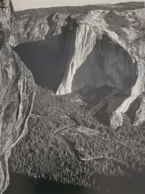 Ansel Adams, El Capitan From Taft Point, Yosemtie National Park, California, C.1936