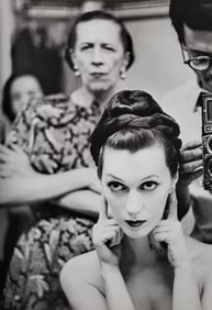 Richard Avedon, Diana Vreeland, Dovima, and Richard Avedon, Hair by Enrico Caruso, New York studio,