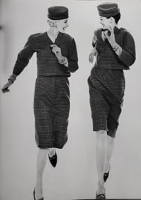 Richard Avedon, Sunny Harnett and Linda Harper, Suits by Toni Owen, New York studio, 1958