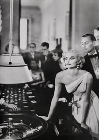 Richard Avedon, Sunny Harnett, Evening dress by Gres, Casino, Le Touquet, 1954