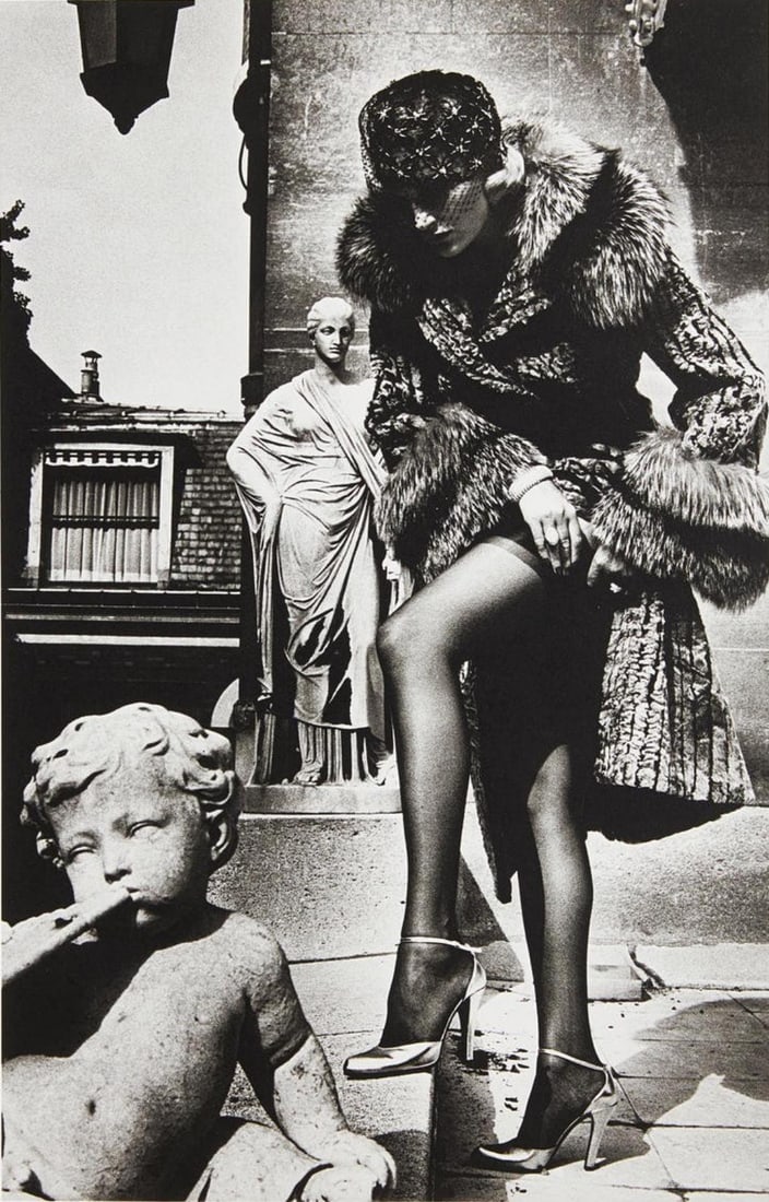 Helmut Newton, Fashion Photograph Paris, 1976 Signed Limited Edition Photo-Lithograph Framed (1 of 3)