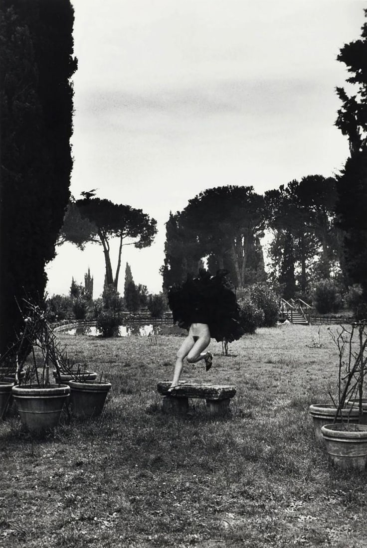 Helmut Newton, 'In A Garden Near Rome', Signed Limited Edition Photo-Lithograph, 1979 (1 of 3)