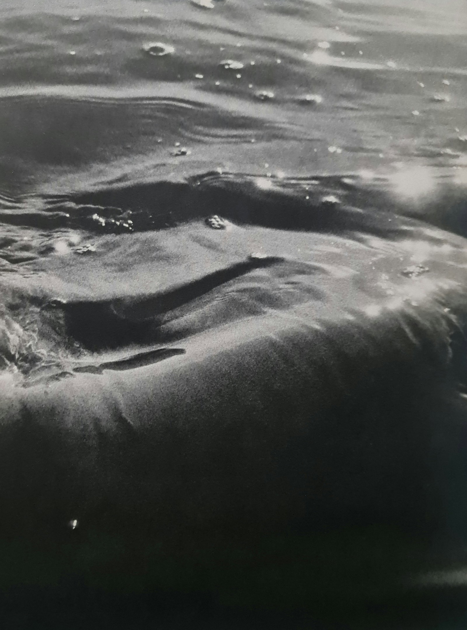 Lucien Clergue, Water Wave, 1960's: Photographer: Lucien Clergue (France, 1934 - 2014) - renowned French photographer with a diverse body of work, he is perhaps best known for his dynamic female nude studies in and around water which of