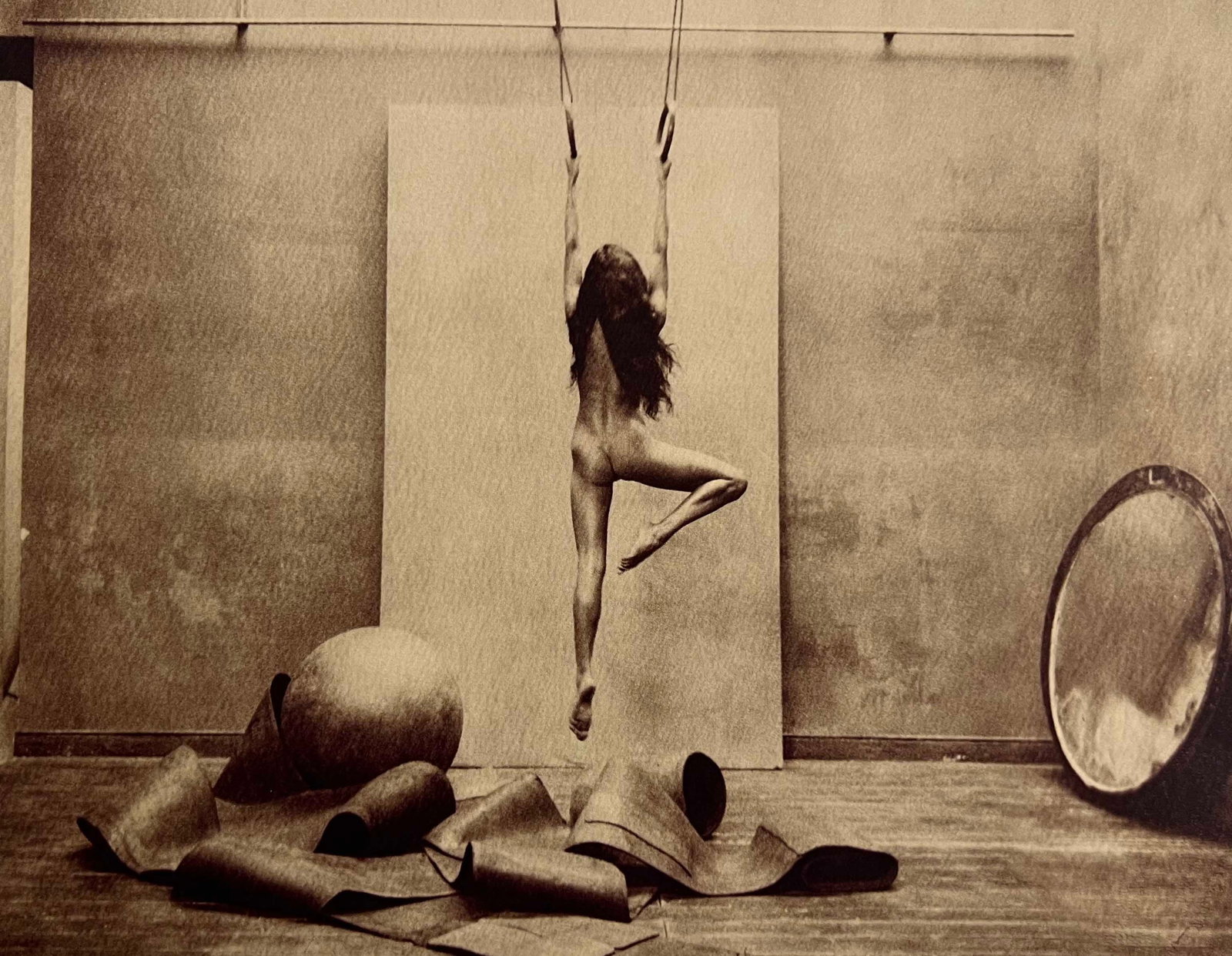 Marc Lagrange, The Gymnast Diptych II, 2012: Photographer: Marc Lagrange was a Belgian photographer known for his nude portraits of female figures. Lagrange created dream-like and fantastical narrative pictures populated by beautiful nudes that 