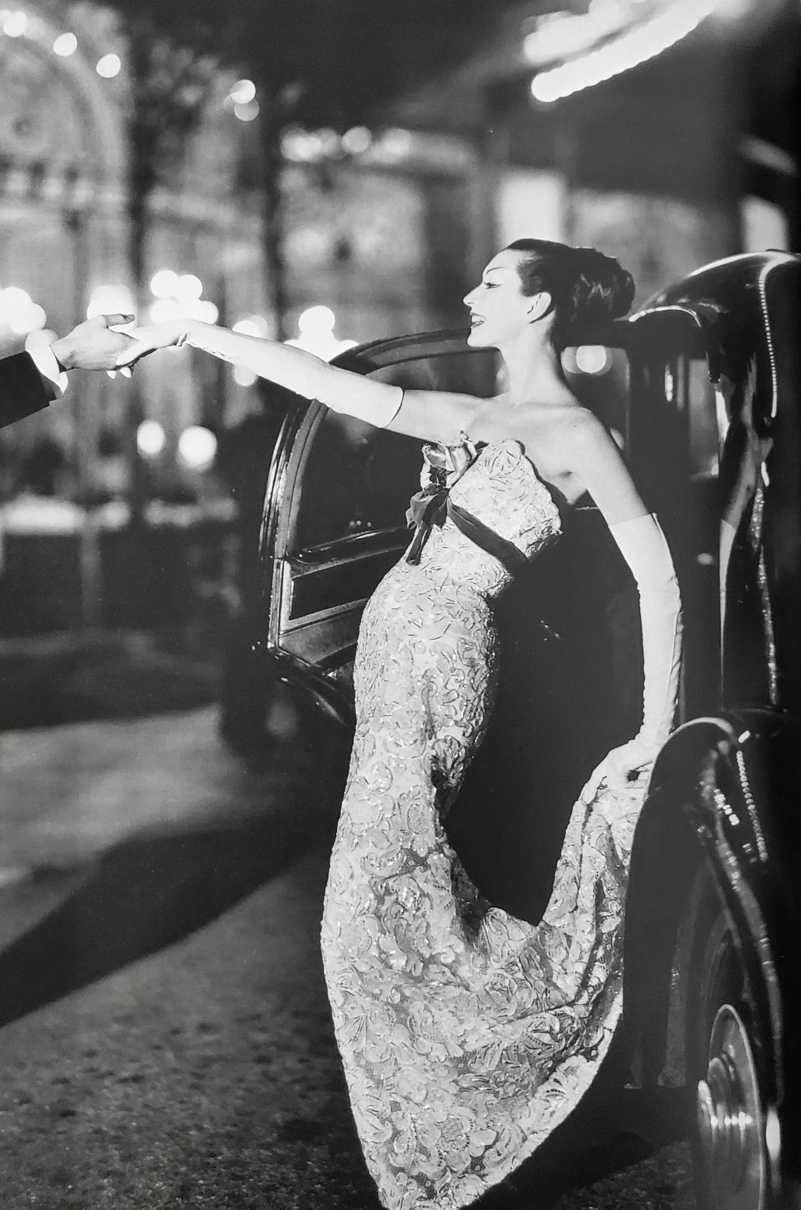 Richard Avedon, Dovima, Evening dress by Cavanagh, La Grande Cascade, Paris, 1955: Photographer: Richard Avedon (American, 1923 - 2004) - internationally renowned portrait and fashion photographer, one of the most important and influential photographers during the last half of the t